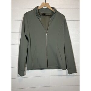 32 Degrees Heat Medium Olive Sage Green Women's Activewear Jacket Run Running